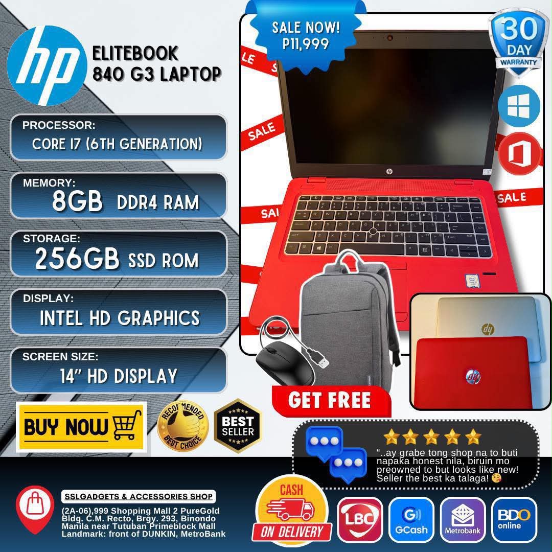 HP EliteBook 840 G3 Red