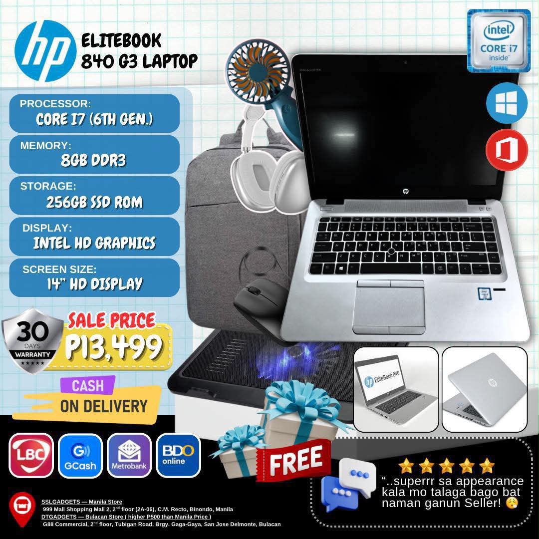 HP EliteBook 840 G3 silver